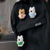 Stuffed Plush Dolls Cartoon Key Chain West Highland White Terrier Plush Toy  Car Key Pendant