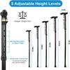 Folding Walking Cane, Adjustable Collapsible Cane,Foldable Walking Cane for Men,Women,Lightweight,Adjustable,Portable Hand Walking Stick - Ergonomic