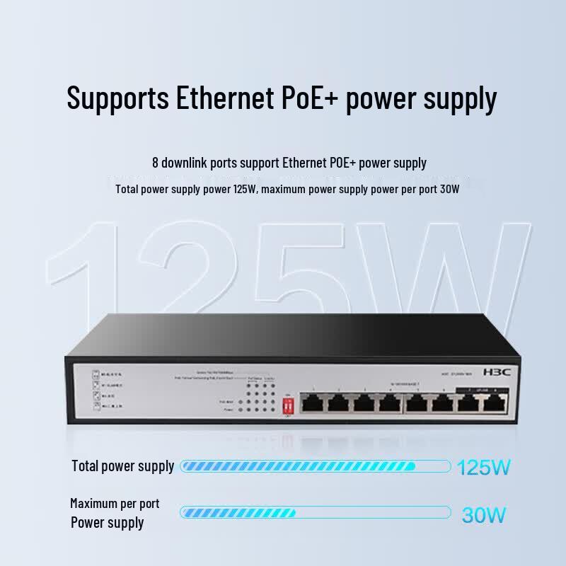 H3C 8-Port Gigabit PoE Switch