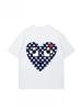 Camiseta De Manga Curta Para Homens E Mulheres Amor Puro Algodão De Manga Curta Moda Solta Camiseta Camisa De Compressão