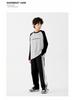DK Kids' Retro Contrast Wide-Leg Pants – Autumn Casual Sportswear for Girls & Boys