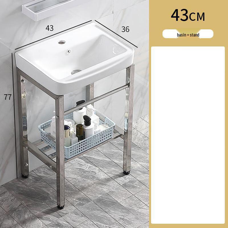 XONYSHI Floor-Standing Ceramic Washbasin with Stand