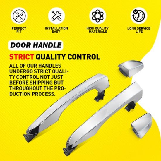 2X Exterior Door Handle Rear Left Right For 2016 2017 2018- Hyundai Tucson K