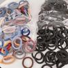 50PCS/Set New Women Girls Candy Colors Nylon Basic Scrunchie Hair Tie Ponytail Hold Hair Rubber Bands Fashion Hair Accessories