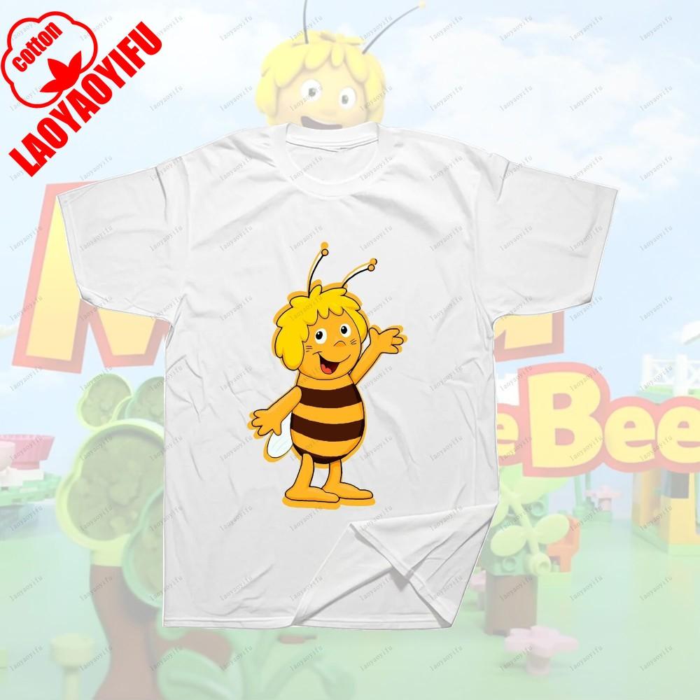 Maya The Bee Movie Cartoon Character T-shirts Cartoons T Shirt Breathable Camisetas Harajuku Creative Cool Trending T Shirt