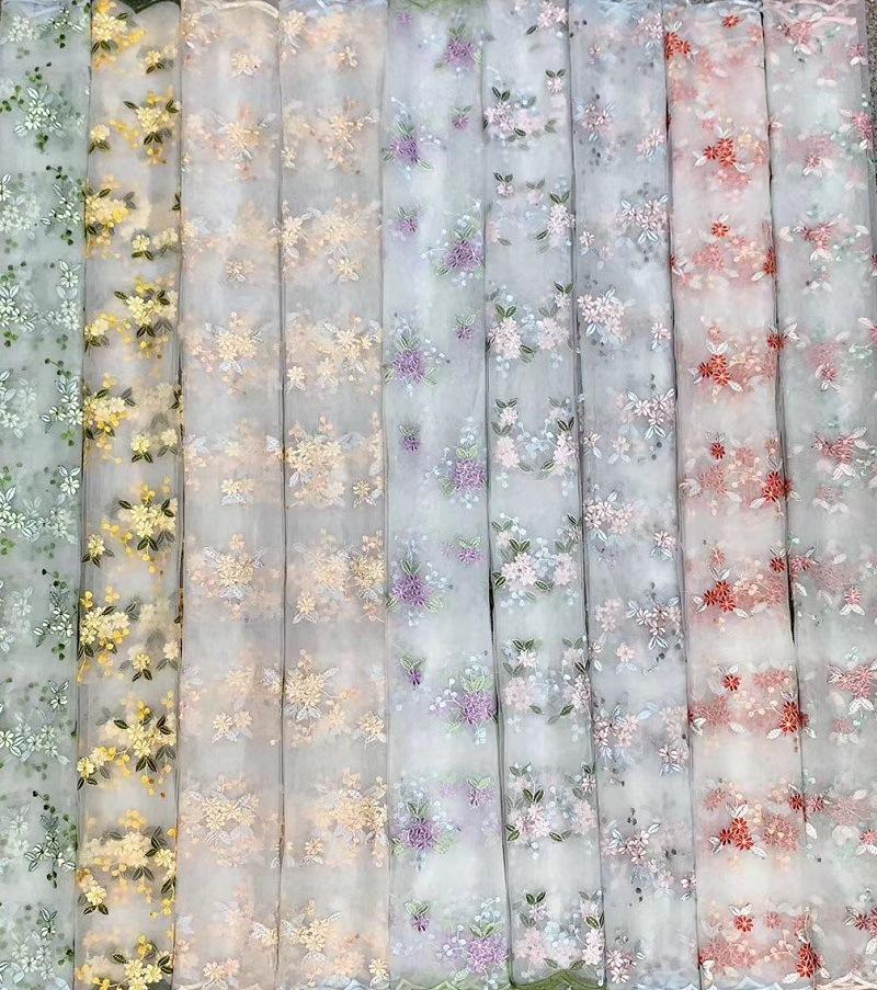 Factory Direct Sales New Embroidered Wedding Lace Fabrics 2022