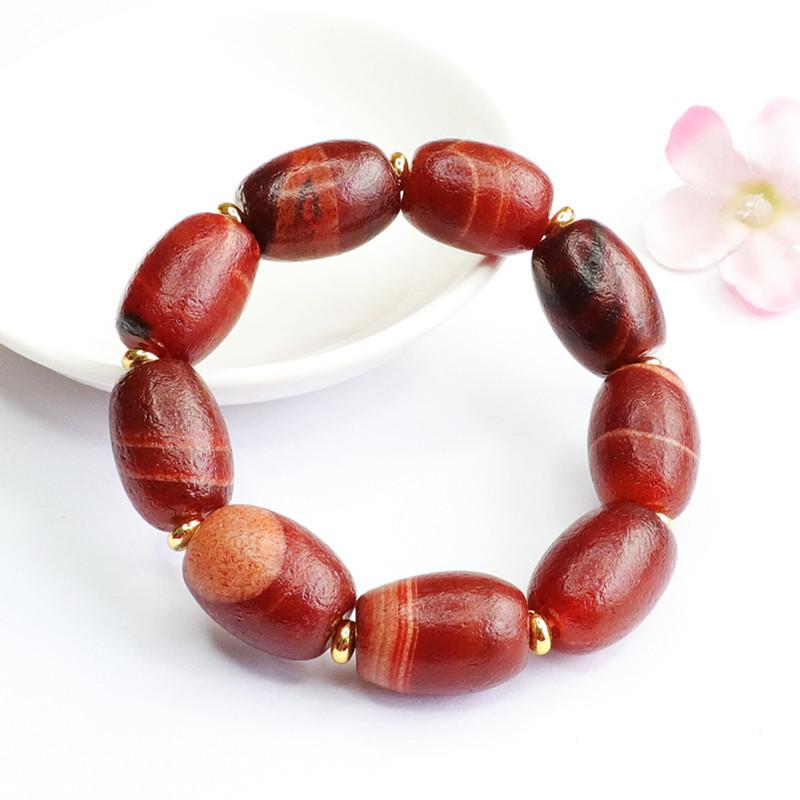 2026 Ximang Old Material Red Agate as Right Rain Bracelet Jewelry Factory Live Delivery S2042110