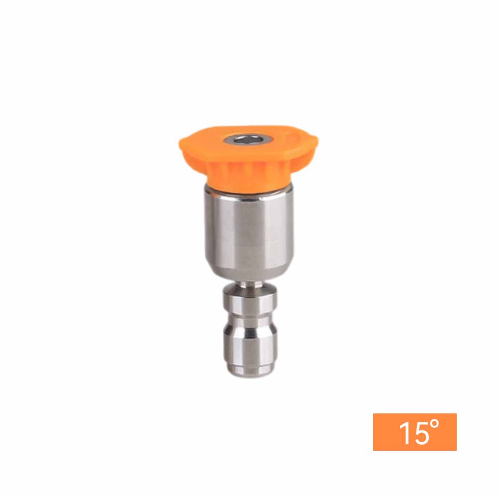 Car Washing Pressure Washer Nozzle Tips 360° Rotatable for 1/4 Quick Connect 4000PSI Multiple Degrees 0° 15° 25° 40° Spray Nozzles