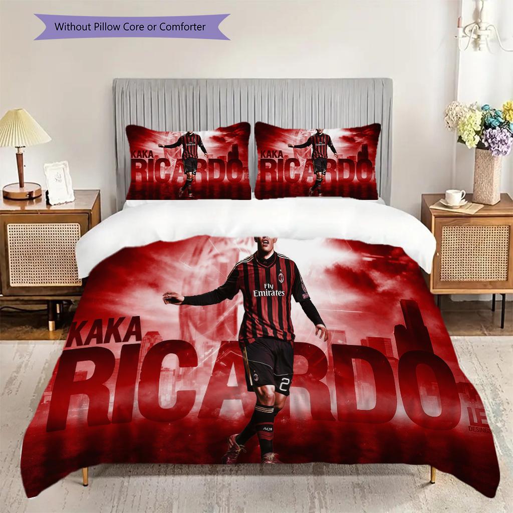 Kakas Passion Field Three-piece Set (1 * Duvet Cover + 2 * Pillowcase, Without Core) 2D Flat Duvet Cover and Pillowcase Christmas Birthday Gift