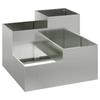 Garden Planter Silver 80 X 80 X 60 Cm Galvanized Steel