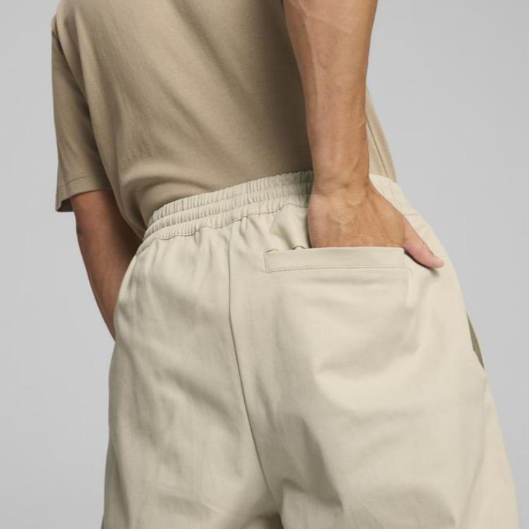 Puma Artisanal Popular Series Solid Color Loose Fit Sports Casual Pants Unisex Pants Brown 630024-68