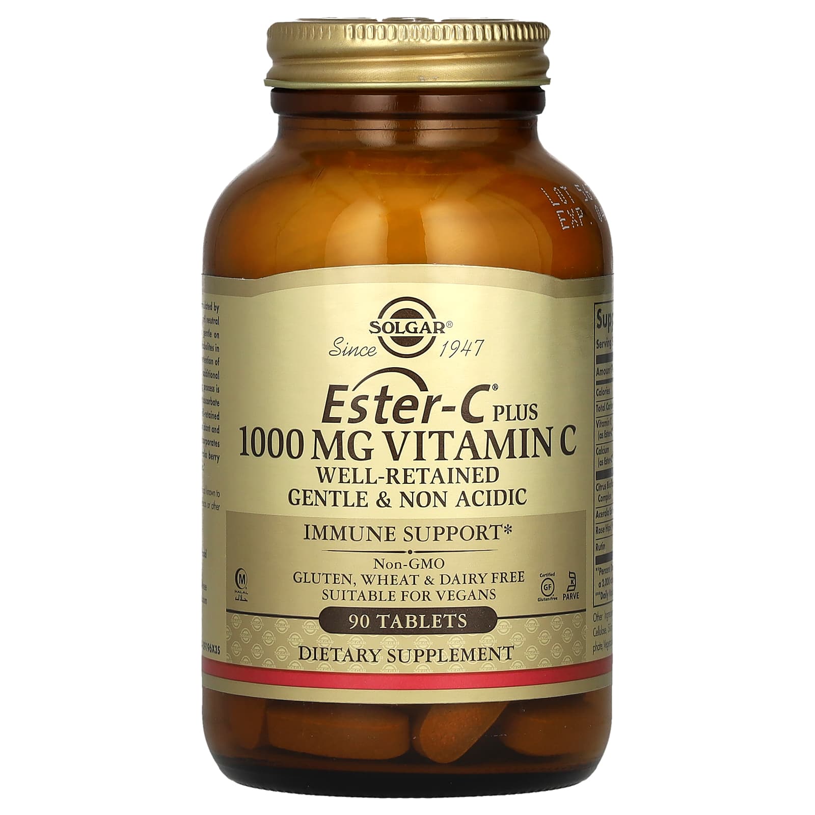 

Solgar, Ester-C Plus, Vitamin C, 1000 мг, 90 табл