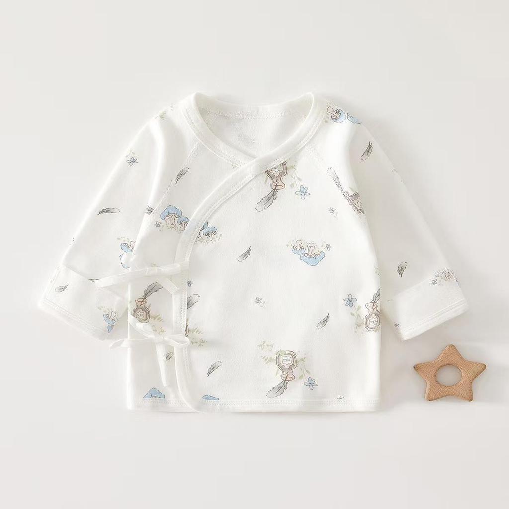 Newborn Baby Long-Sleeve Pure Cotton Top - 0-3 Months, Spring/Autumn