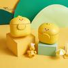 Milk Powder Box Formula Dispenser with Scoop Food Grade No Odor Cute Duckling Shape Formula Storage Container Baby Milk Powder Snacks Nuts Box