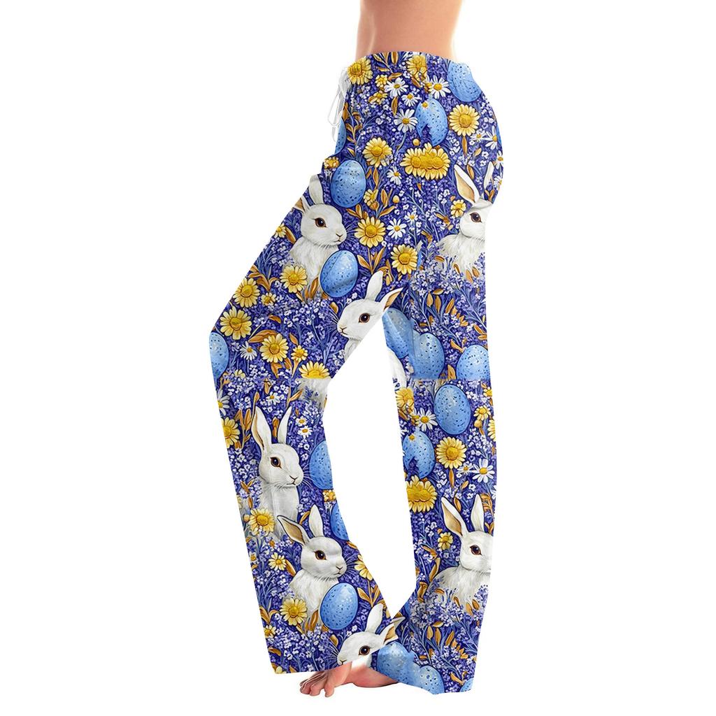 Dámské Módní Volné Ležérní Tištěné Ležérní Kalhoty