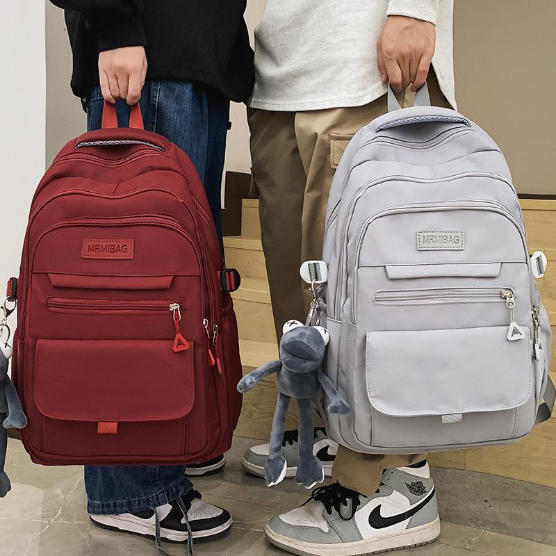 School Bag Elementary School Girl College Student Burgundy Backpack Male Junior High School Student High School Student Backpack