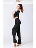 Pantaloni da Ballo da Sala da Donna con Laccetti - Elastici, Ampi, Vestibilità Lunga