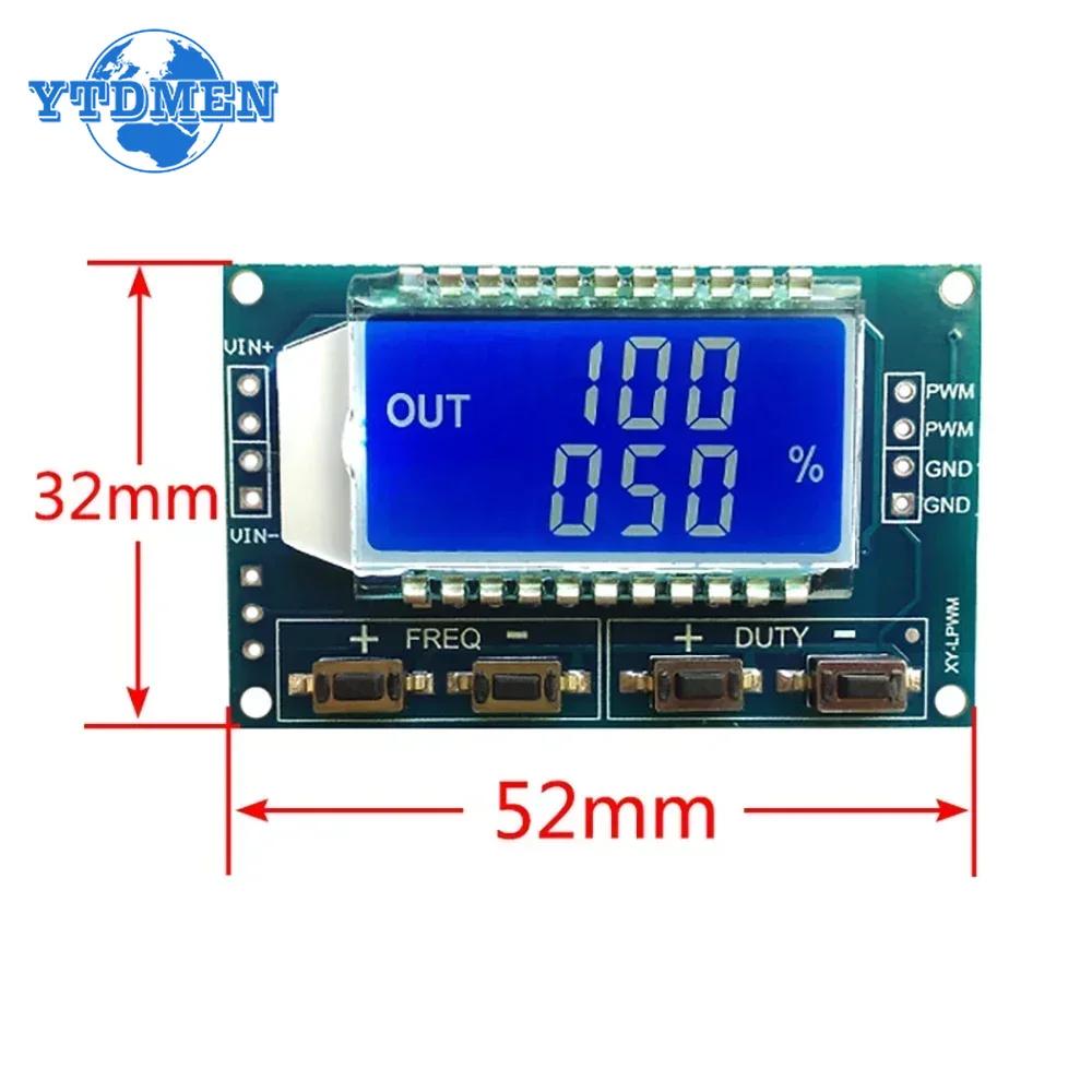 PWM Signal Generator PWM Pulse Frequency Duty Cycle Adjustable Module LCD Display 3.3V-30V PWM Board Module