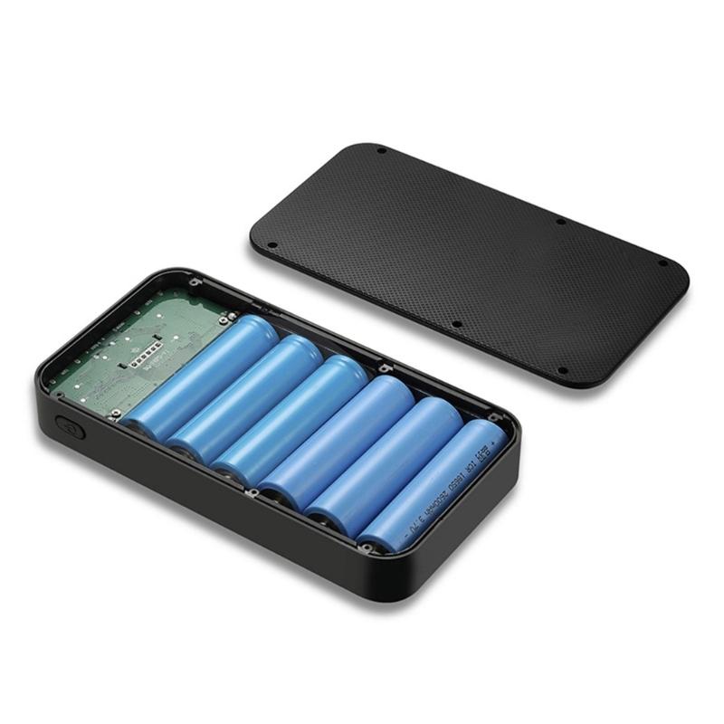 4/6/8/10Slot 18650 Battery Holder No Welding Required Fast Charging Port for DIY Mobile PowerBank Plastic Case Shell