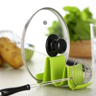 Plastic Kitchen Wave Shape Pot Pan Cover Lid Shell Stand Holder Racks Ladle Spoon Storage Rack Cooking Tools