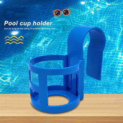 Water Cup Hanging Holder Multi-functional Swimming Pool Side Container Hook Beverage Drinks Beer Storage Shelf for Swimming Pool