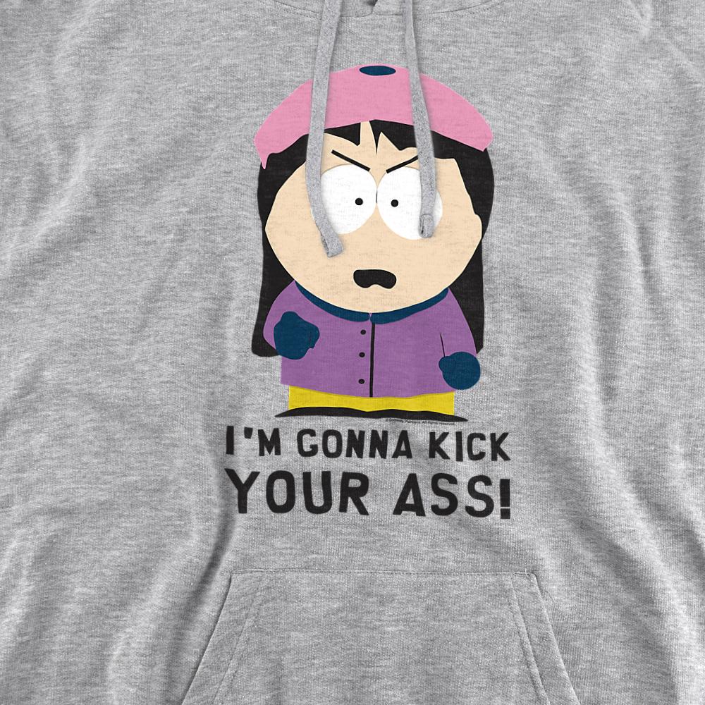 South Park Unisex Adult IÂ´m Gonna Kick Your Ass! Heather Hoodie