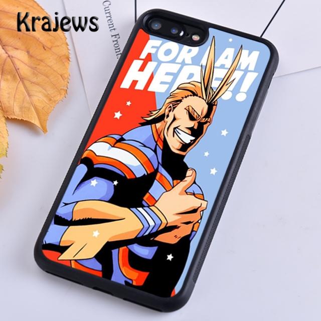 Krajews Boku no Hero Academia All Might Custodia Morbida per Telefono Per iPhone 14 5 6s 7 8 plus XR XS 11 12 13 pro max Samsung S21 S22ultra