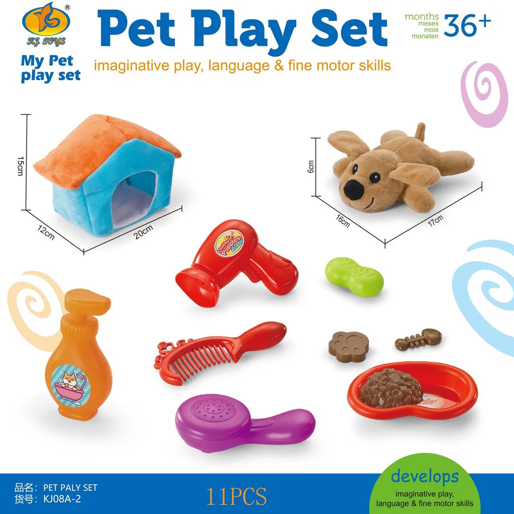 Melissa & Doug Examine and Treat Pet Vet Play Set - Kids Veterinary Play Set Kids Pet Haircut Play Set STEAM Toy Pretend Play