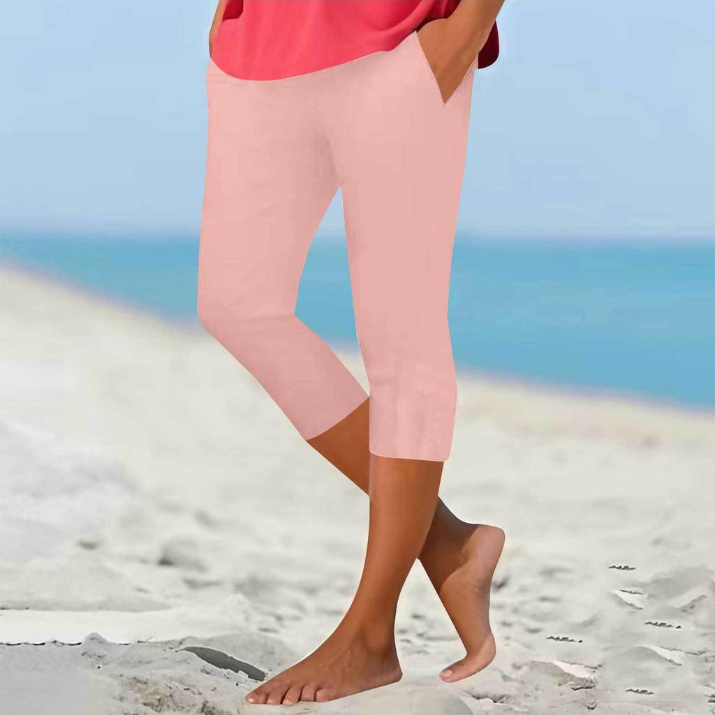 Women's Casual Stretch High Waist Abdominal Yoga Pants Soft Compression Workout Base Pants