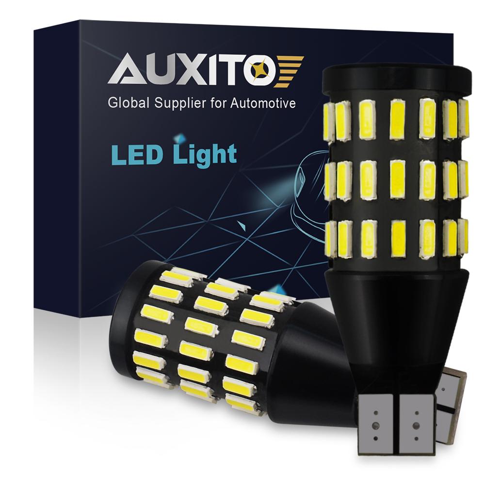 

AUXITO 2Pcs 912 921 W16W T15 LED Rear Backup Light Bulbs Canbus 6000K White Super Bright T16 W16W Car LED Reversing lamp 12V T15 білий