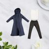 3Pcs 1:12 Wind Coat and Pants Vest, Handmade Clothes Decoration for 6 Inch Action Figures Dress Up