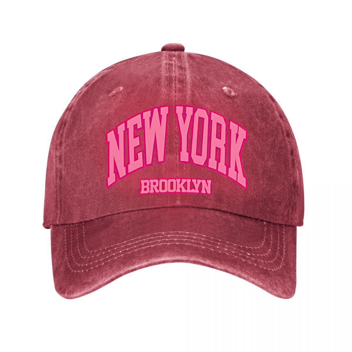 Retro New York Brooklyn  New Vintage Washed Cotton Baseball Cap Parent Kids Sun Hats Adjustable