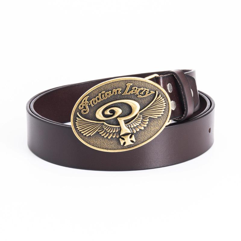 Indiana Genuine Leather Men s Western Cowboy Motorcycle Belt 125cm