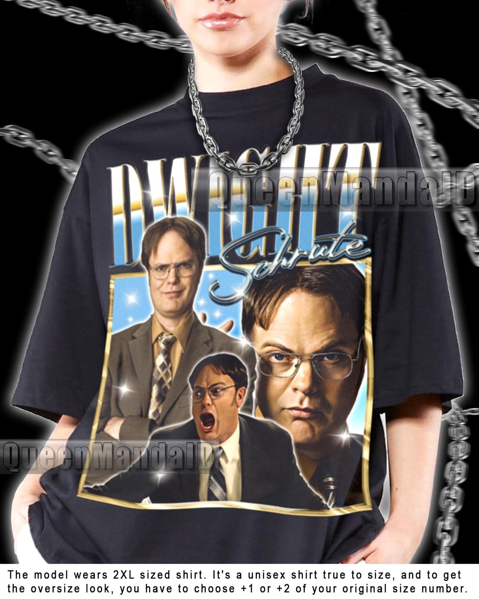Dwight Schrute Shirt Retro Fan Tee, The Office 90s Retro Style Prison Mike SweaT-Shirt R028 3XL