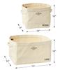 LL Bean Canvas Storage Tote, Rectangular, Medium, One Size Fits All, Natural Tan, 1000127333