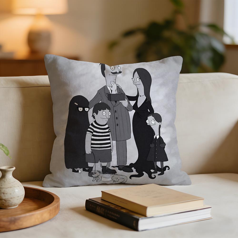 

Anime Bobs Burgers Cushion Cover Short plush pillowcase for bed sofa carwashable 30x30cm