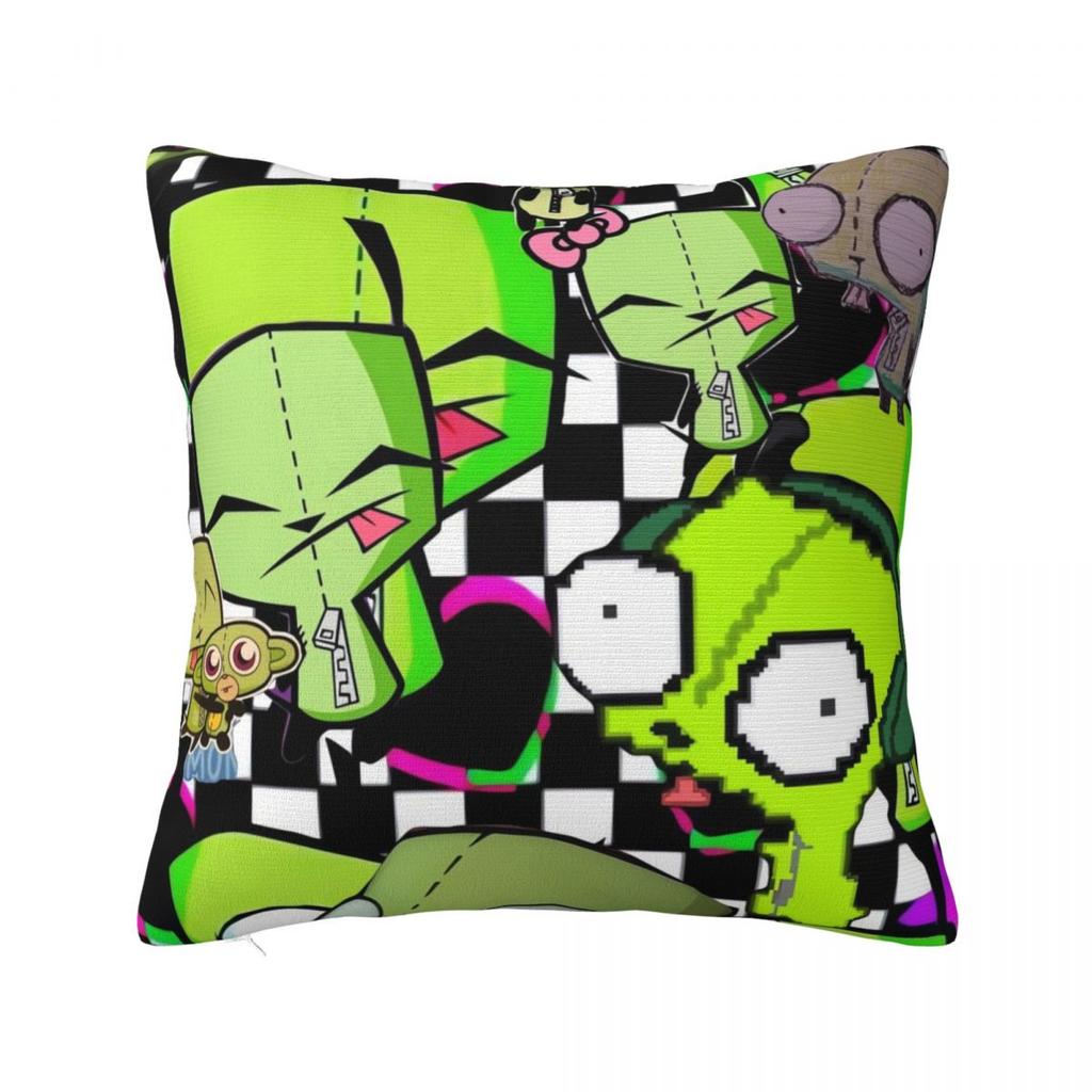 Invader Zim Gir Dib Robot Povlak na polštář Americký animovaný povlak na polštář na pohovku ložnici domácí dekorace Povlak na polštář Povlaky na polštáře Dárek