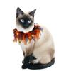 Pumpkin Halloween Cat/Dog Costume - Adjustable Hat & Scarf Set, Cute Mesh Cosplay Props, Pet Halloween Supplies for Cats/Dog