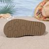 Summer Waterproof Table Slippers Women's Round Head Deep Mouth Metal Buckle Non-slip Wear-resistant Flat Sandals