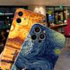 Van Gogh Starry Night Creative Print Phone Case for iPhone 17 16 15 14 13 12 11 Series Pro Max Plus Double Layer Protection