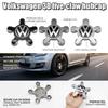 FD08-4pcs 135mm Volkswagen Car Wheel Center Cap Hub LOGO Covers Accessories For VW Golf Passat Tiguan Polo Jetta Beetle MK5 6 7 8