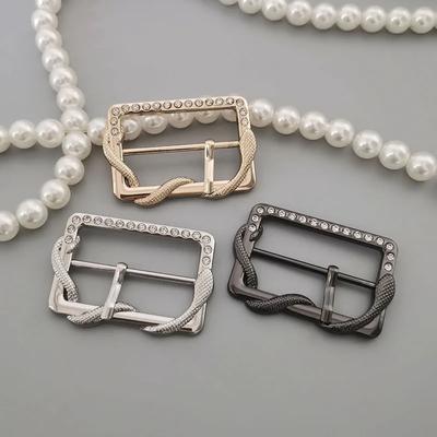 Modische Schnallen in Schlangenform, schöne rechteckige Metallschnalle zum Schütteln, für Damenmantel, Gürtel, Nähzubehör