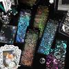 3-Piece Gold & Silver Foil PET Long Strip Stickers, Exquisite Floral Patterns with Metallic Luster, Waterproof