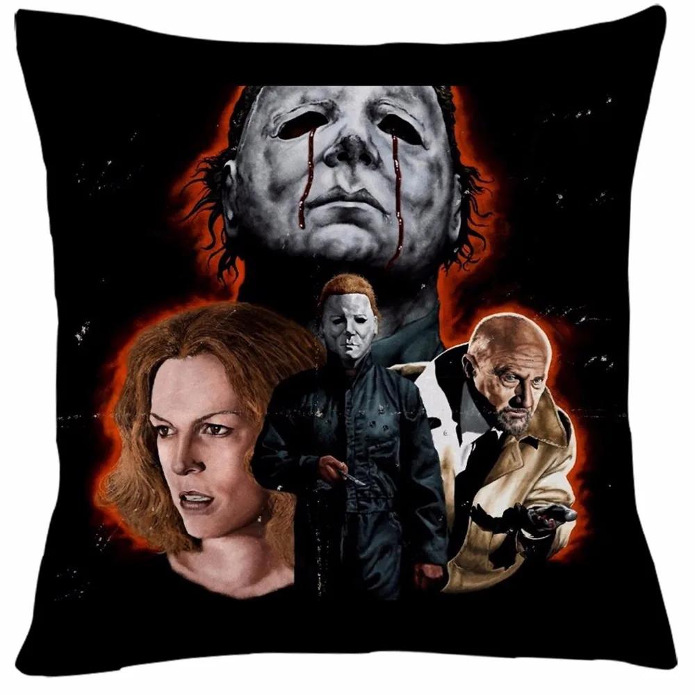 Home Decor Ghost Bridal Print Cushion Cover Halloween Pillowcase Car Chair Pillowcase Sofa Pillowcase 45x45cm Funda De Almohada