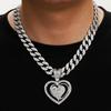 Personalized Love Cuban Necklace Couple Light Luxury Hip Hop Necklace