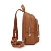 Vintage PU Backpack Women's Multi-Layer Large Capacity Chest Bag Multi-Use Lightweight Crossbody Bag