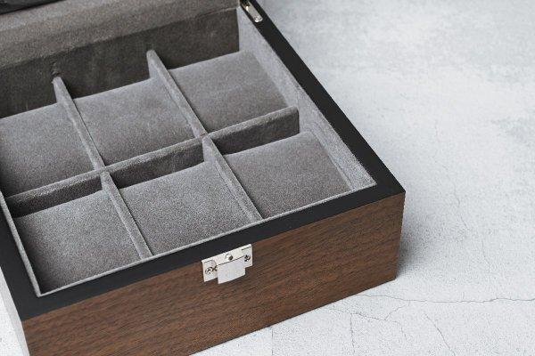SEIKO Excellent Condition Current Wooden Watch Storage Holds 6 Collection Case Watch Case Case [Outlet Es] [Esprima Model] Case, Watches,/ /
