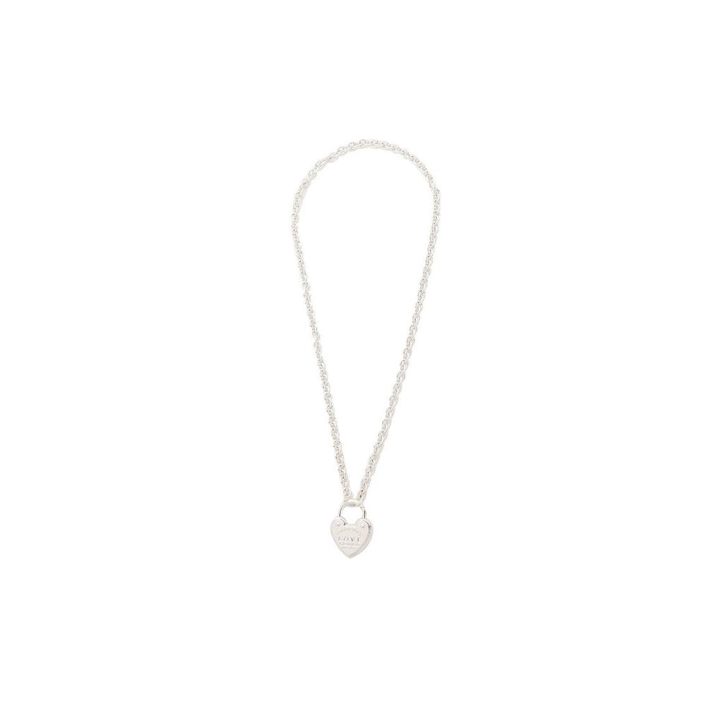 TIFFANY & CO. Lock 925 Sterling Silver Necklaces Women's Silver 36340428