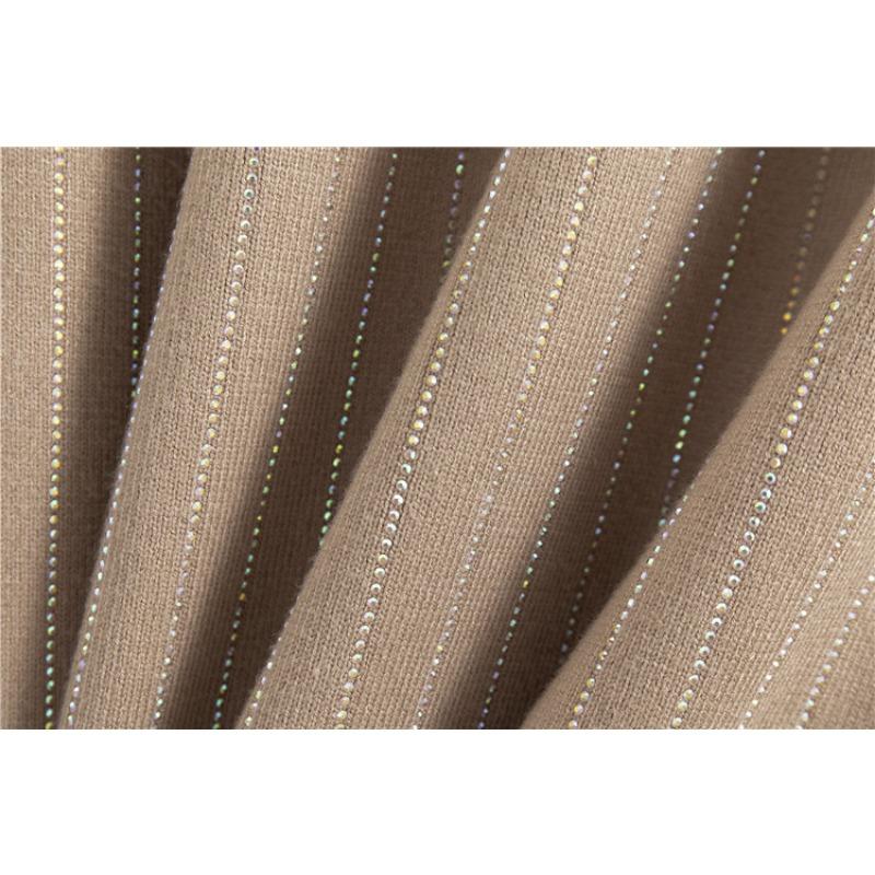 Lazy Loose Hot Diamond Sweater Skirt Women's Autumn New Inner Knitted Bottoming Dress