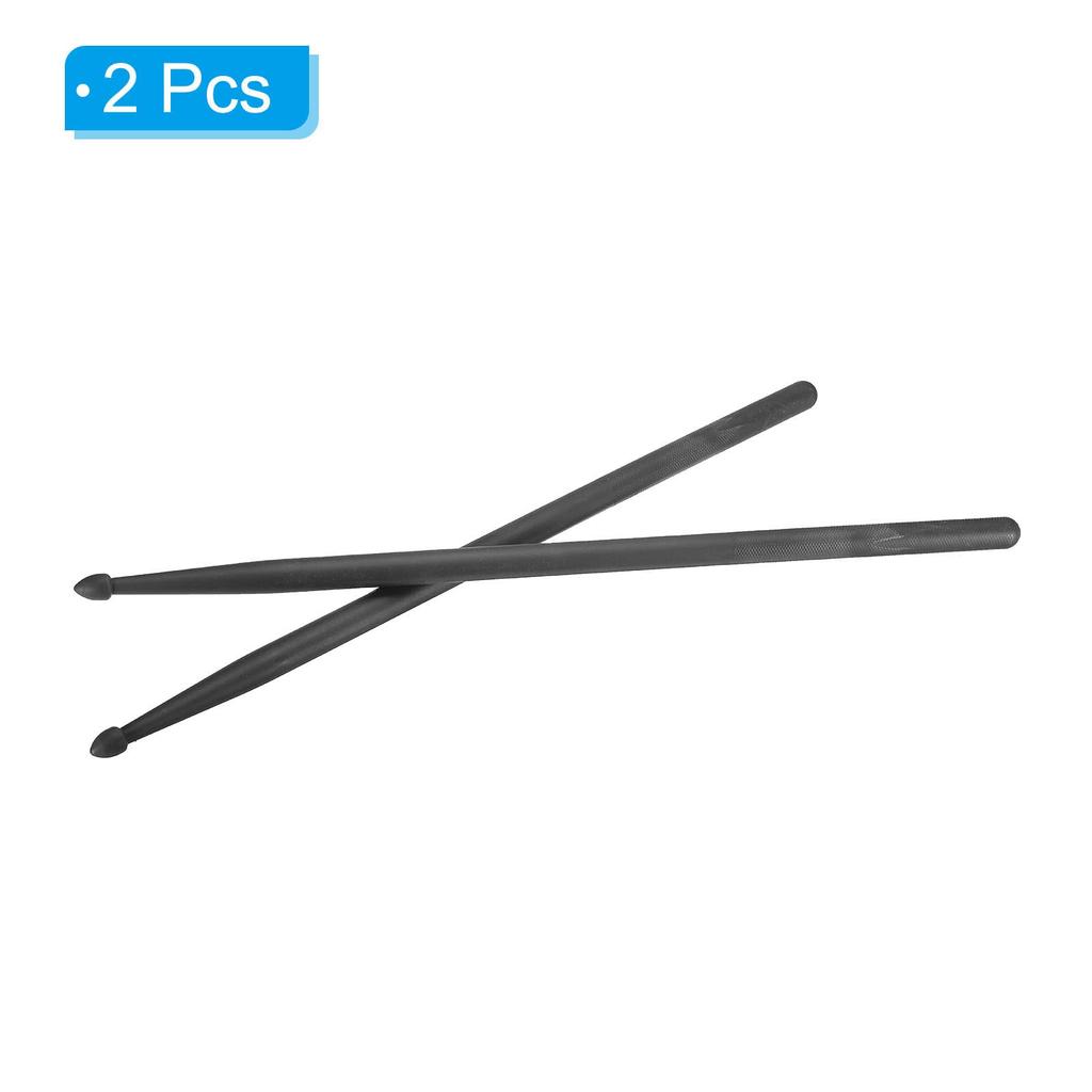 PATIKIL Nylon Drumsticks 5A Plastic Handle for Adult Electronic Drums Percussion Instrument Accessories Black Anti-Slip